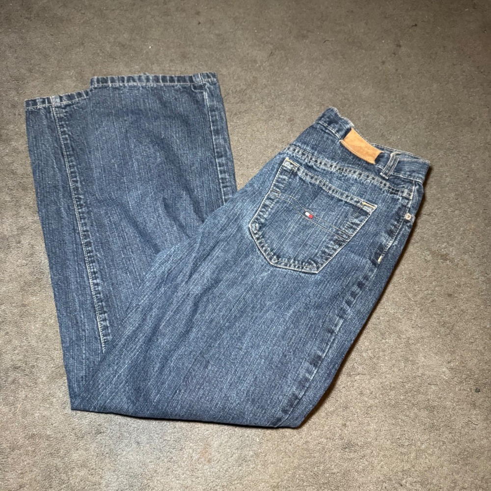 Tommy Hilfiger Jeans Womens 10 R/31 Blue Denim Straight Leg High Rise H8121